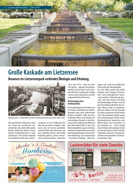 Gazette Wilmersdorf Juni 2018