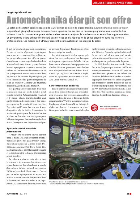 AUTOINSIDE Édition 6 – Juin 2018