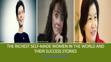 The Richest Self-Made Women in the World and