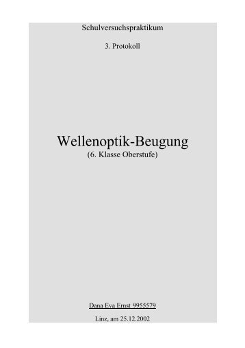 Wellenoptik-Beugung