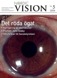 Nordic Vision - nr 5 2006 - Sveriges Kontaktlinsförening