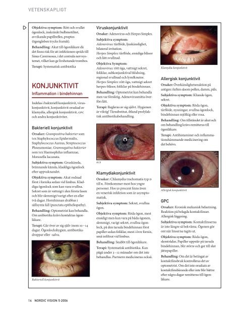 Nordic Vision - nr 5 2006 - Sveriges Kontaktlinsförening
