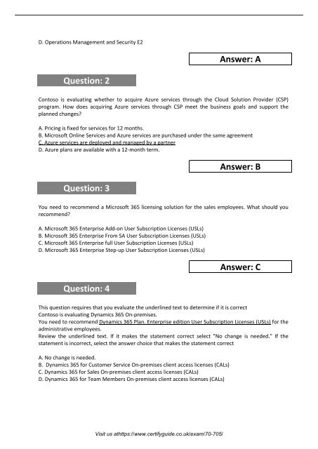 70-705 PDF Download Exam 2018