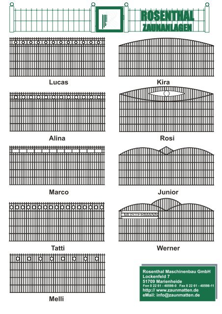schmuckzaun - bei Rosenthal Zaunanlagen