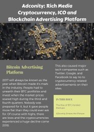Adconity | Blockchain Advertising Network