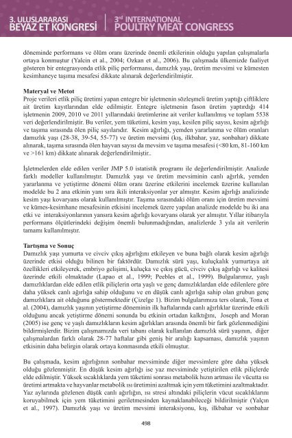 3. Uluslararası Beyaz Et Kongresi