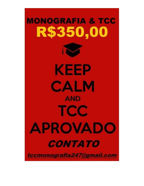 Aceitamos encomendas de tcc e monografia por R$350,00