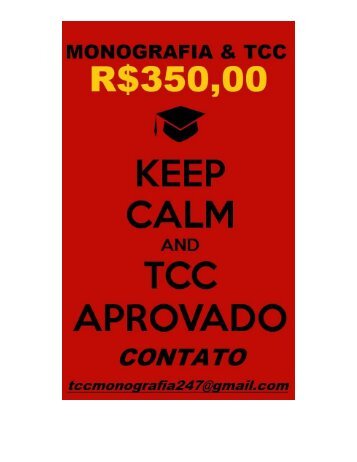 Aceitamos encomendas de tcc e monografia por R$350,00