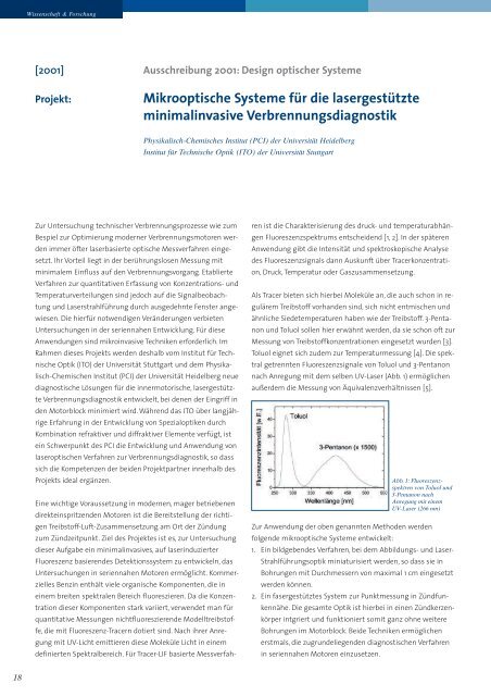 forschungsprogramm optische technologien - Baden-Württemberg ...