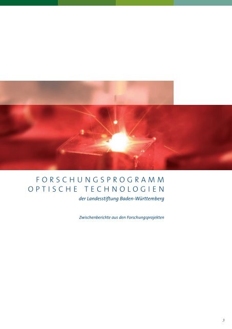 forschungsprogramm optische technologien - Baden-Württemberg ...
