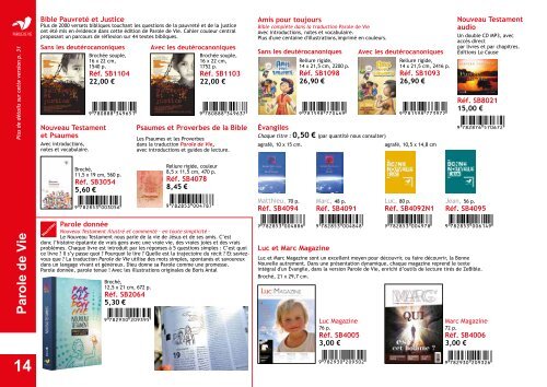 CATALOGUE BIBLI'O 2018