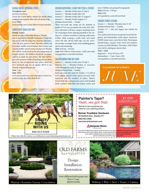 Granby Living June 2018 issue