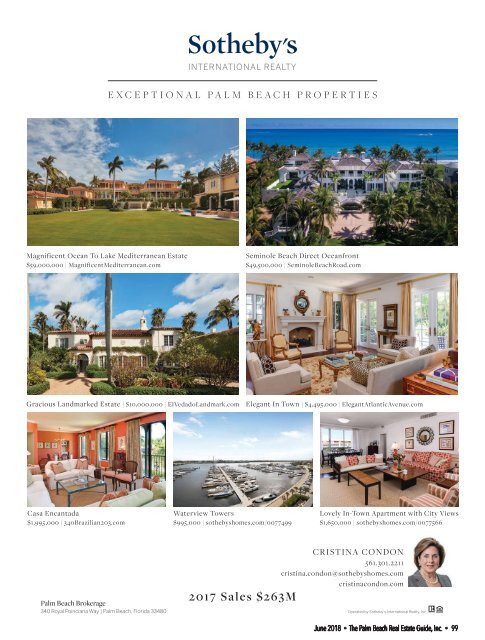 June 2018 Palm Beach Real Estate Guide