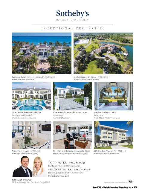 June 2018 Palm Beach Real Estate Guide