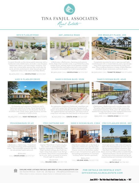 June 2018 Palm Beach Real Estate Guide