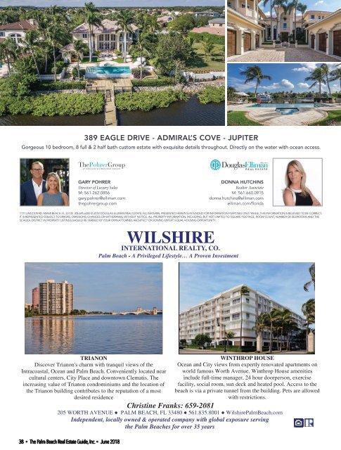 June 2018 Palm Beach Real Estate Guide