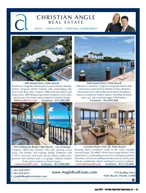 June 2018 Palm Beach Real Estate Guide