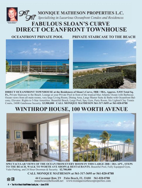 June 2018 Palm Beach Real Estate Guide