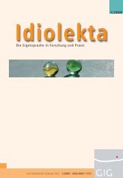 IDIOLEKTA - Idiolektik