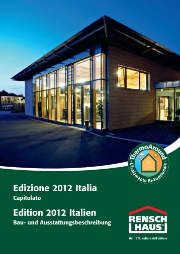 La casa huf haus Rensch haus italia