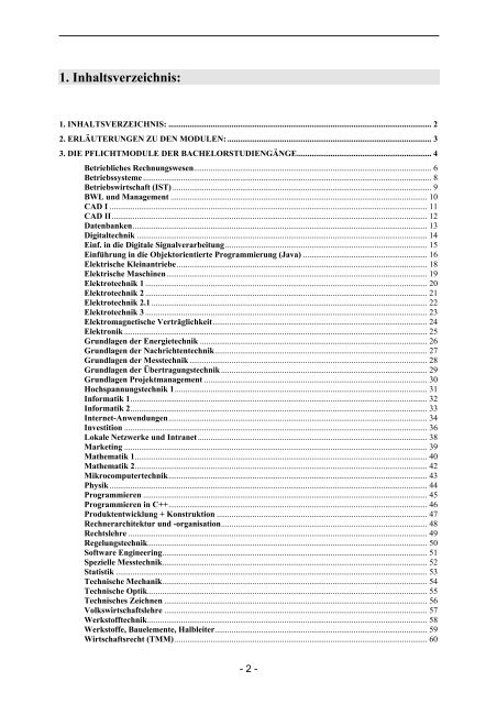 Fachbereich Informatik und Elektrotechnik Handbuch für die ...