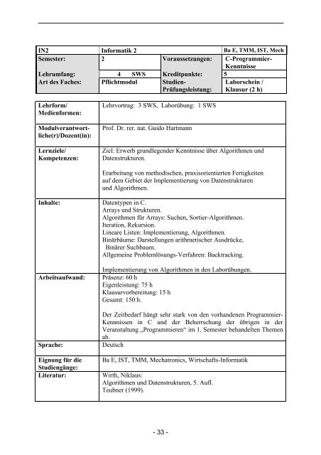 Fachbereich Informatik und Elektrotechnik Handbuch für die ...