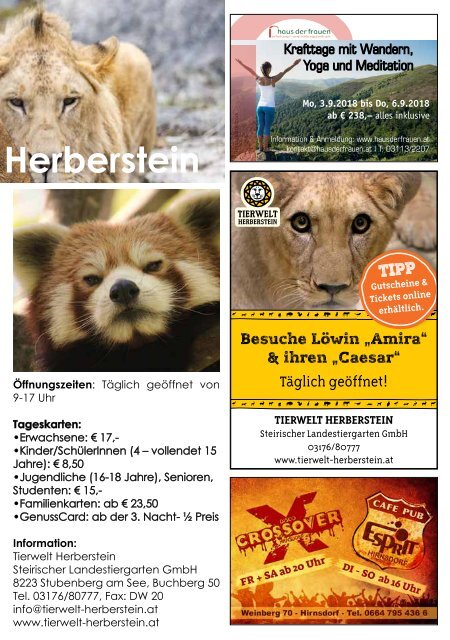 Ferienmagazin 2018 für Homepage