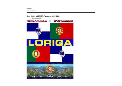 LORIGA – PORTUGAL _ LORICA LUSITANORUM CASTRUM EST _ LORICA LUSITANORUM CIVITAS EST