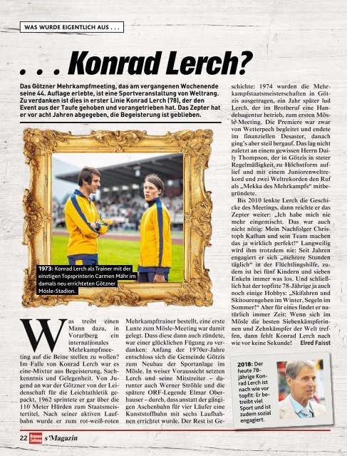 s'Magazin usm Ländle, 03. Juni 2018