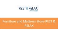 Furniture and Mattress Store-REST & RELAX