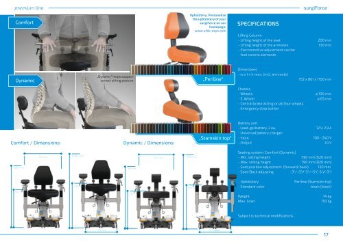 Product Guide Surgeon's Chairs