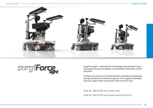 Product Guide Surgeon's Chairs