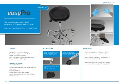 Product Guide Surgeon's Chairs