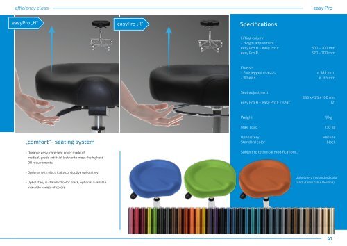 Product Guide Surgeon's Chairs