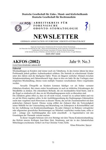 The Journal of Forensic Odonto- Stomatology - AKFOS