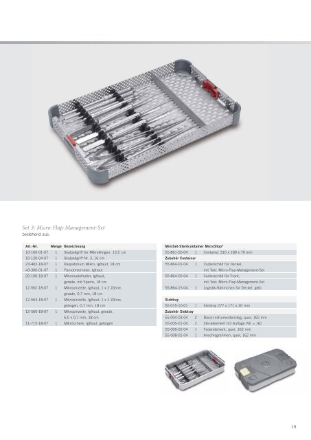 Instrumenten-Sets Iglhaut - KLS Martin