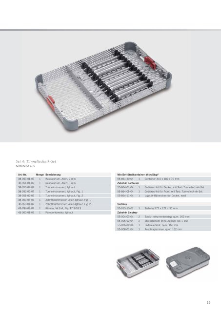 Instrumenten-Sets Iglhaut - KLS Martin