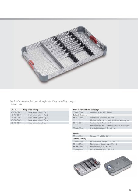 Instrumenten-Sets Iglhaut - KLS Martin