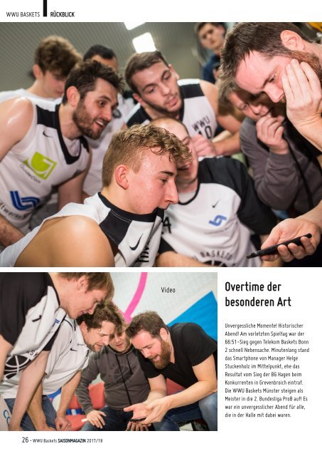 WWU Baskets Jahresmagazin 2017_18