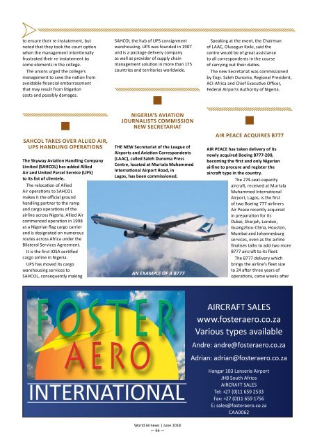 World AirNews June 2018