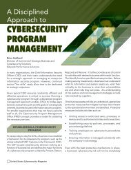 A Disciplined Approach to Cybersecurity Program Management – Brian Hubbard