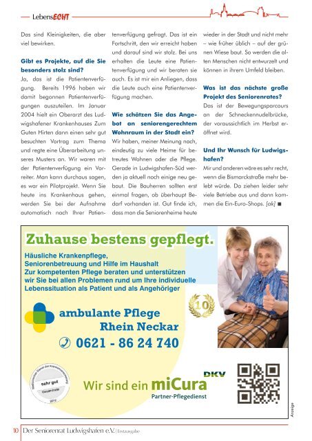 Erstausgabe LebensECHT, Ludwigshafen