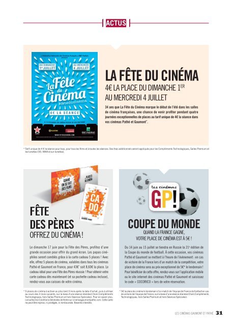 Gaumont Pathé! Le mag - Juin 2018