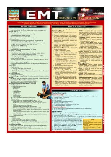 [PDF] Download EMT- Emergency Medical Technician Quick Study Academic Full Online