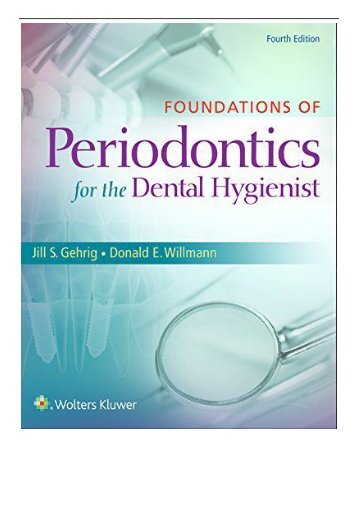 [PDF] Download Foundations of Periodontics for the Dental Hygienist Full pages