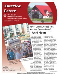 America Letter - The Danish Immigrant Museum
