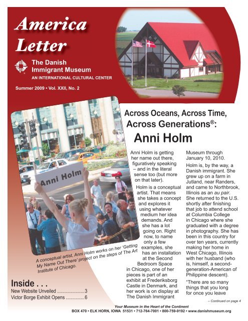 America Letter - The Danish Immigrant Museum