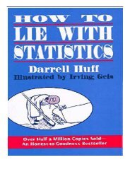 [PDF] How to Lie with Statistics Full ePub