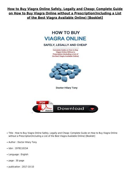 [PDF] How to Buy Viagra Online Safely Legally and Cheap Complete Guide on How to Buy Viagra Online without