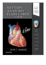 [PDF] Netter's Anatomy Flash Cards 5e Netter Basic Science Full Books